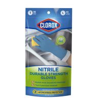 623237 Clorox Nitrile Durable Strength Reusable Gloves with Non-Slip Grip, 1 Pair, Medium-main-1
