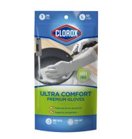 620097 Clorox Ultra Comfort Premium Latex- Free Reusable Gloves, 1 Pair, Large-main-1